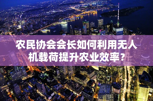 农民协会会长如何利用无人机载荷提升农业效率？