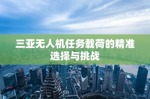 三亚无人机任务载荷的精准选择与挑战