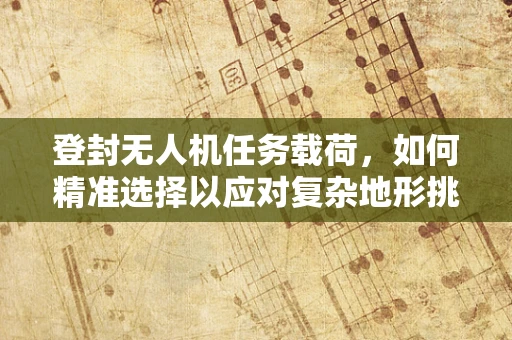 登封无人机任务载荷，如何精准选择以应对复杂地形挑战？