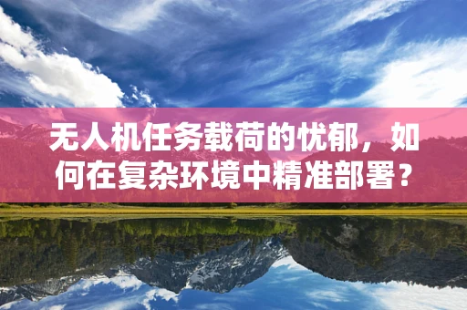 无人机任务载荷的忧郁，如何在复杂环境中精准部署？
