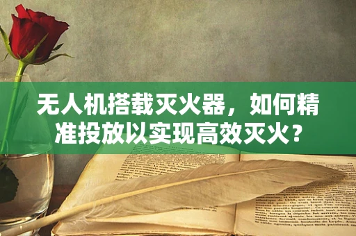 无人机搭载灭火器，如何精准投放以实现高效灭火？