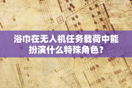 浴巾在无人机任务载荷中能扮演什么特殊角色？