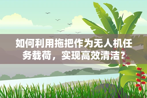 如何利用拖把作为无人机任务载荷，实现高效清洁？