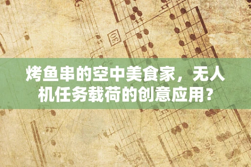 烤鱼串的空中美食家，无人机任务载荷的创意应用？
