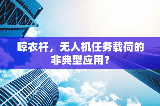 晾衣杆，无人机任务载荷的非典型应用？