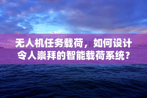 无人机任务载荷，如何设计令人崇拜的智能载荷系统？