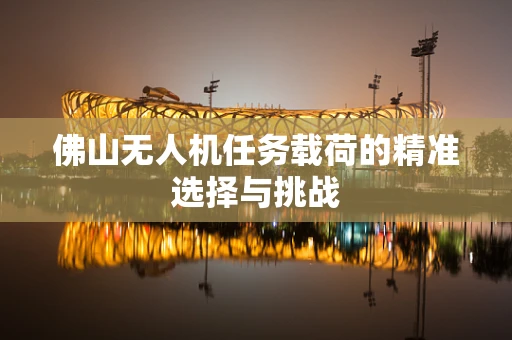 佛山无人机任务载荷的精准选择与挑战