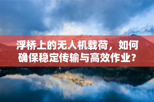 浮桥上的无人机载荷，如何确保稳定传输与高效作业？