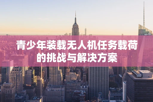青少年装载无人机任务载荷的挑战与解决方案