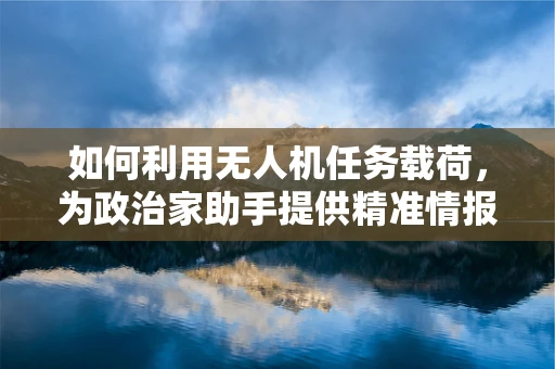 如何利用无人机任务载荷，为政治家助手提供精准情报支持？
