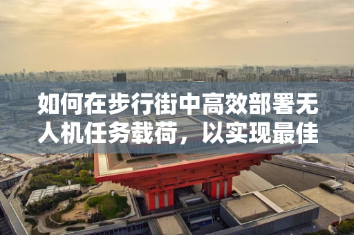 如何在步行街中高效部署无人机任务载荷，以实现最佳监控与信息收集？