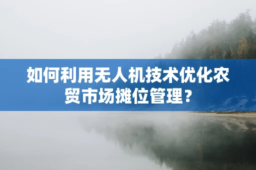 如何利用无人机技术优化农贸市场摊位管理？