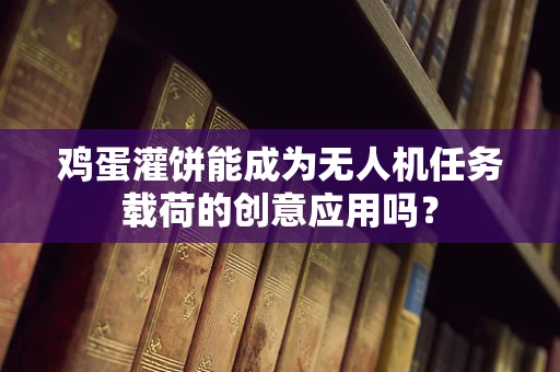 鸡蛋灌饼能成为无人机任务载荷的创意应用吗？