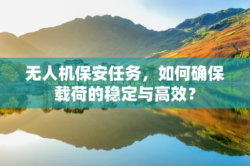 无人机保安任务，如何确保载荷的稳定与高效？