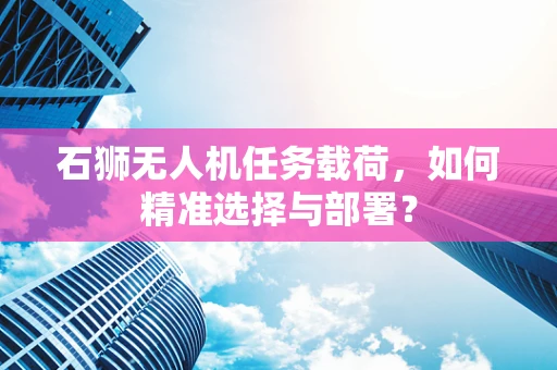 石狮无人机任务载荷，如何精准选择与部署？