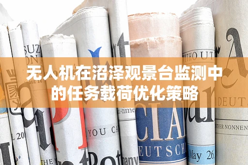 无人机在沼泽观景台监测中的任务载荷优化策略