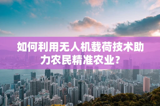 如何利用无人机载荷技术助力农民精准农业？