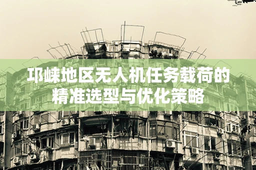 邛崃地区无人机任务载荷的精准选型与优化策略