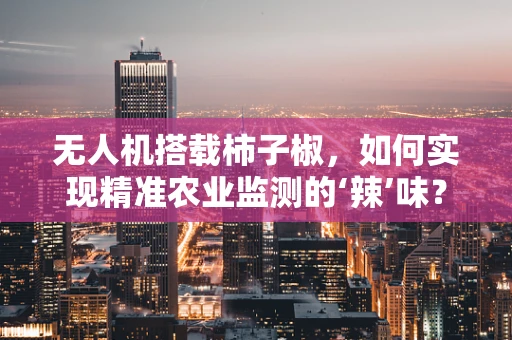 无人机搭载柿子椒，如何实现精准农业监测的‘辣’味？