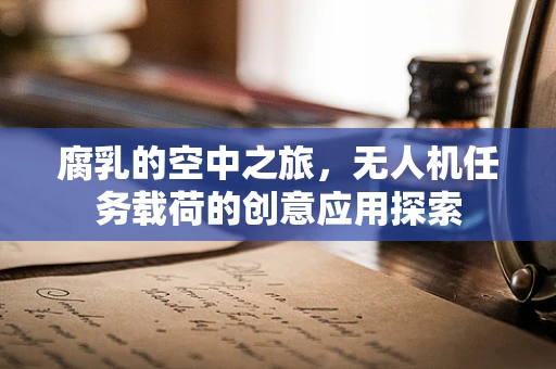 腐乳的空中之旅，无人机任务载荷的创意应用探索