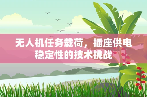 无人机任务载荷，插座供电稳定性的技术挑战