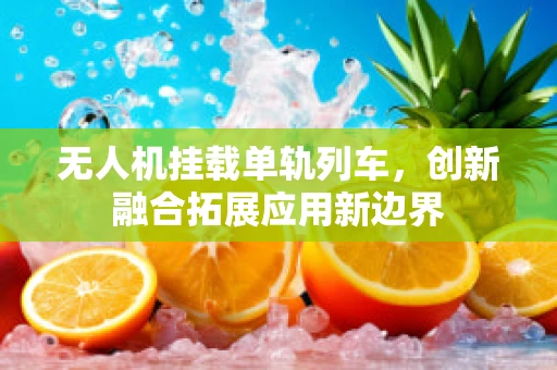 无人机挂载单轨列车，创新融合拓展应用新边界