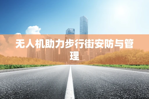 无人机助力步行街安防与管理