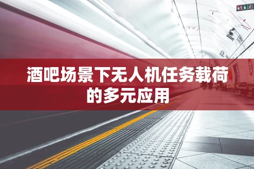 酒吧场景下无人机任务载荷的多元应用