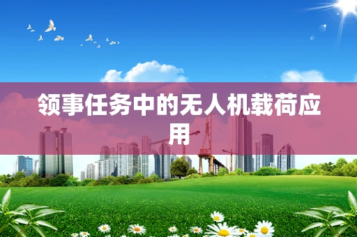 领事任务中的无人机载荷应用