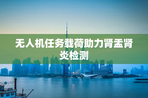 无人机任务载荷助力肾盂肾炎检测