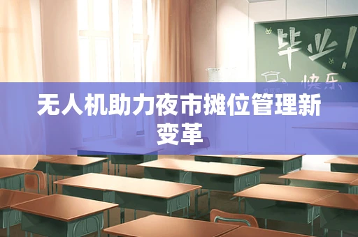 无人机助力夜市摊位管理新变革