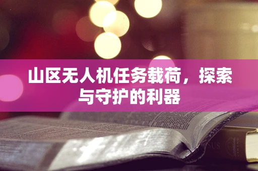 山区无人机任务载荷，探索与守护的利器