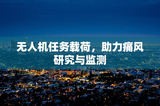 无人机任务载荷，助力痛风研究与监测