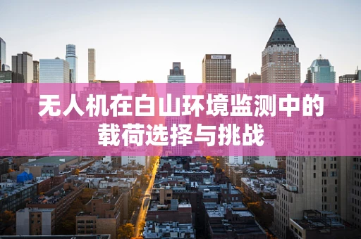 无人机在白山环境监测中的载荷选择与挑战