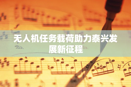 无人机任务载荷助力泰兴发展新征程