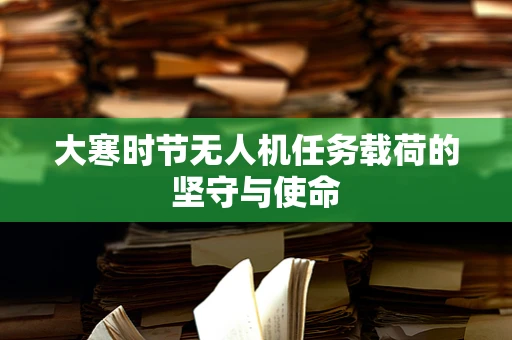 大寒时节无人机任务载荷的坚守与使命