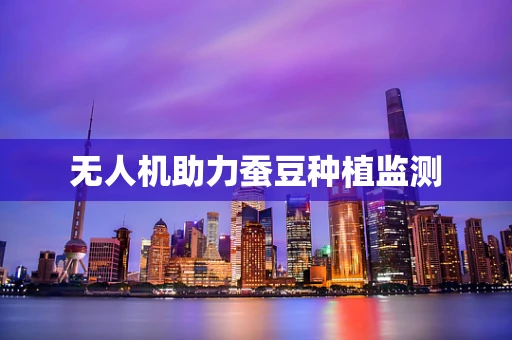 无人机助力蚕豆种植监测