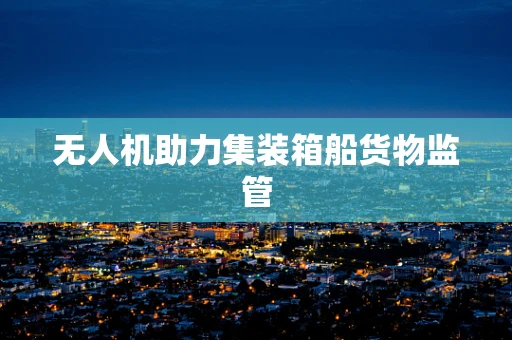 无人机助力集装箱船货物监管