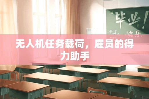 无人机任务载荷，雇员的得力助手
