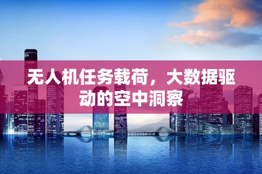 无人机任务载荷，大数据驱动的空中洞察