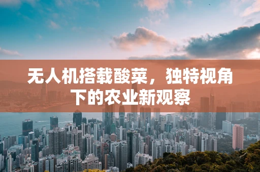 无人机搭载酸菜，独特视角下的农业新观察