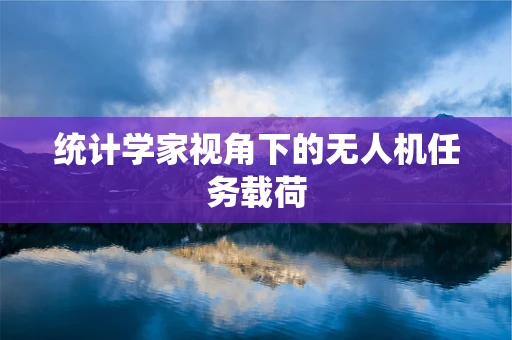 统计学家视角下的无人机任务载荷