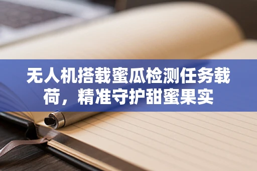 无人机搭载蜜瓜检测任务载荷，精准守护甜蜜果实