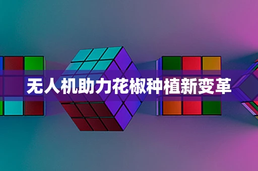 无人机助力花椒种植新变革