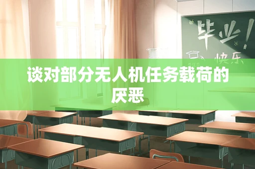 谈对部分无人机任务载荷的厌恶