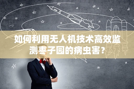 如何利用无人机技术高效监测枣子园的病虫害？