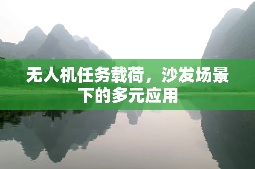 无人机任务载荷，沙发场景下的多元应用