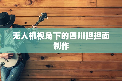 无人机视角下的四川担担面制作
