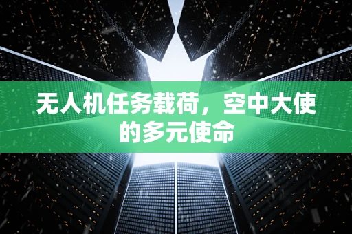 无人机任务载荷，空中大使的多元使命
