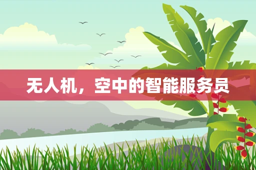 无人机，空中的智能服务员